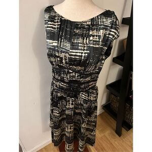 Aidan mattox Black and white size 18 dress
